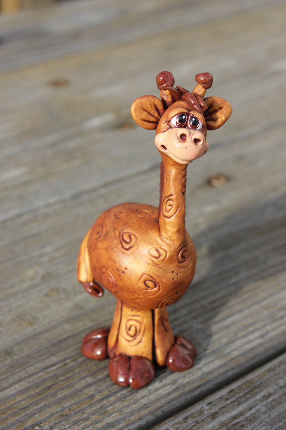 giraffe clay figure