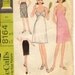 McCalls 8164 Misses 1960s Lingerie Pattern Half and High Waist Lace Bodice Full Slips Womens Vintage Sewing Pattern Bust 34 UNCUT
