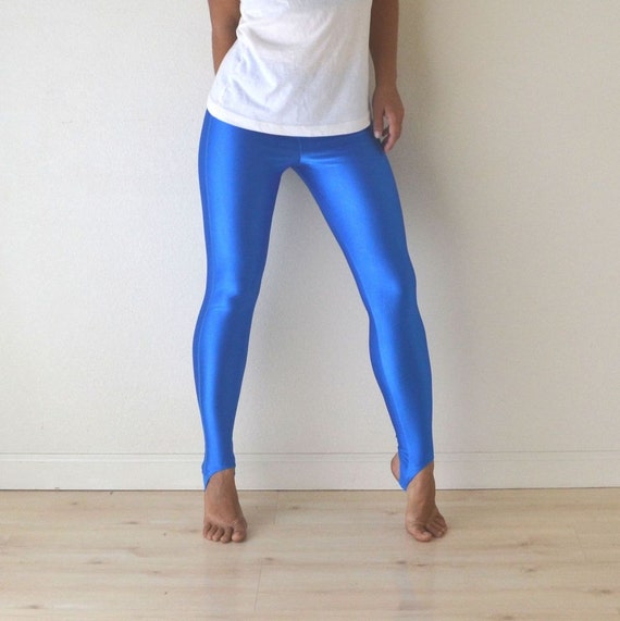 electric blue workout leggings