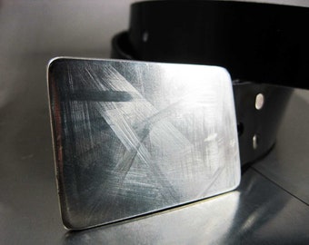 Scuffed Stainless Steel Belt Buckle