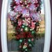 Christmas Wreath Door Wreath Teardrop Vertical Swag Decor.."Stockings"
