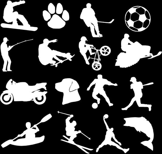 Items similar to Sports Vinyl Decals on Etsy