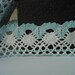 2 yards blue with white Trimed Cotton Crochet Lace Trim