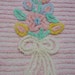Sweet Vintage Chenille Baby Crib Blanket Pink,Floral