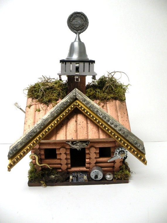 Recycled Upcycled Handmade Bird House