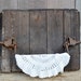 Silo Door Antique Barn Wood Cast Iron Towel Bar Rack Rustic Primitive