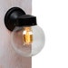 Mini Clear Glass Globe Wall Sconce Light