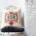 Floral Kaleidoscope Botanical Pillow- Tropical