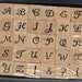 BRAND NEW Studio G wooden Alphabet stamp set (30 stamps)