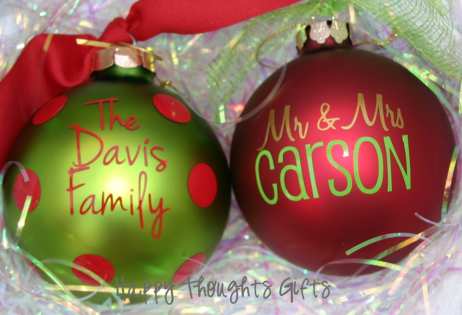 Personalized Christmas Ornament Custom Glass Ball 4