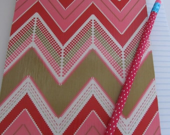 SALE, SALE, SALE! Small Decorative Clipboard--Pink Chevron--Pink and Brown Dot