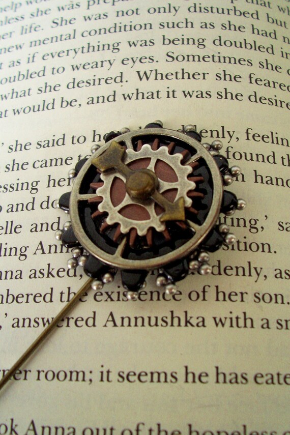 Steampunk Stick Pin SP7 Time Travel / by DesignsByFriston on Etsy