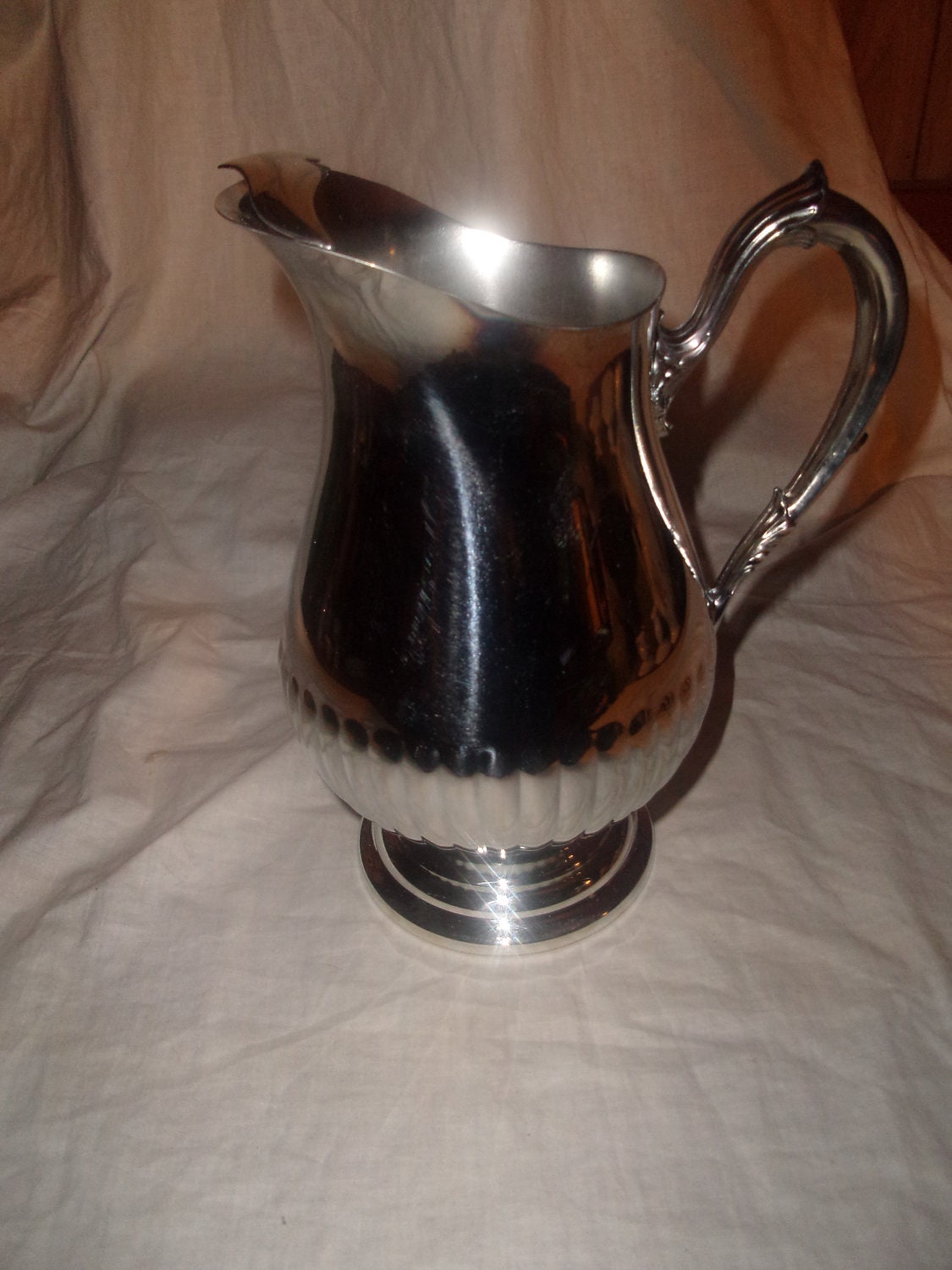 vintage gorham silverplate pitcher newport