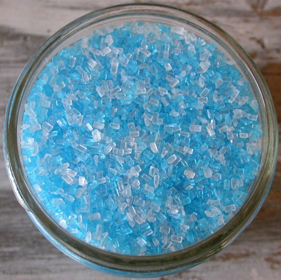 Sprinkles 3 oz Blue and White Shiny Sugar Crystals Mix
