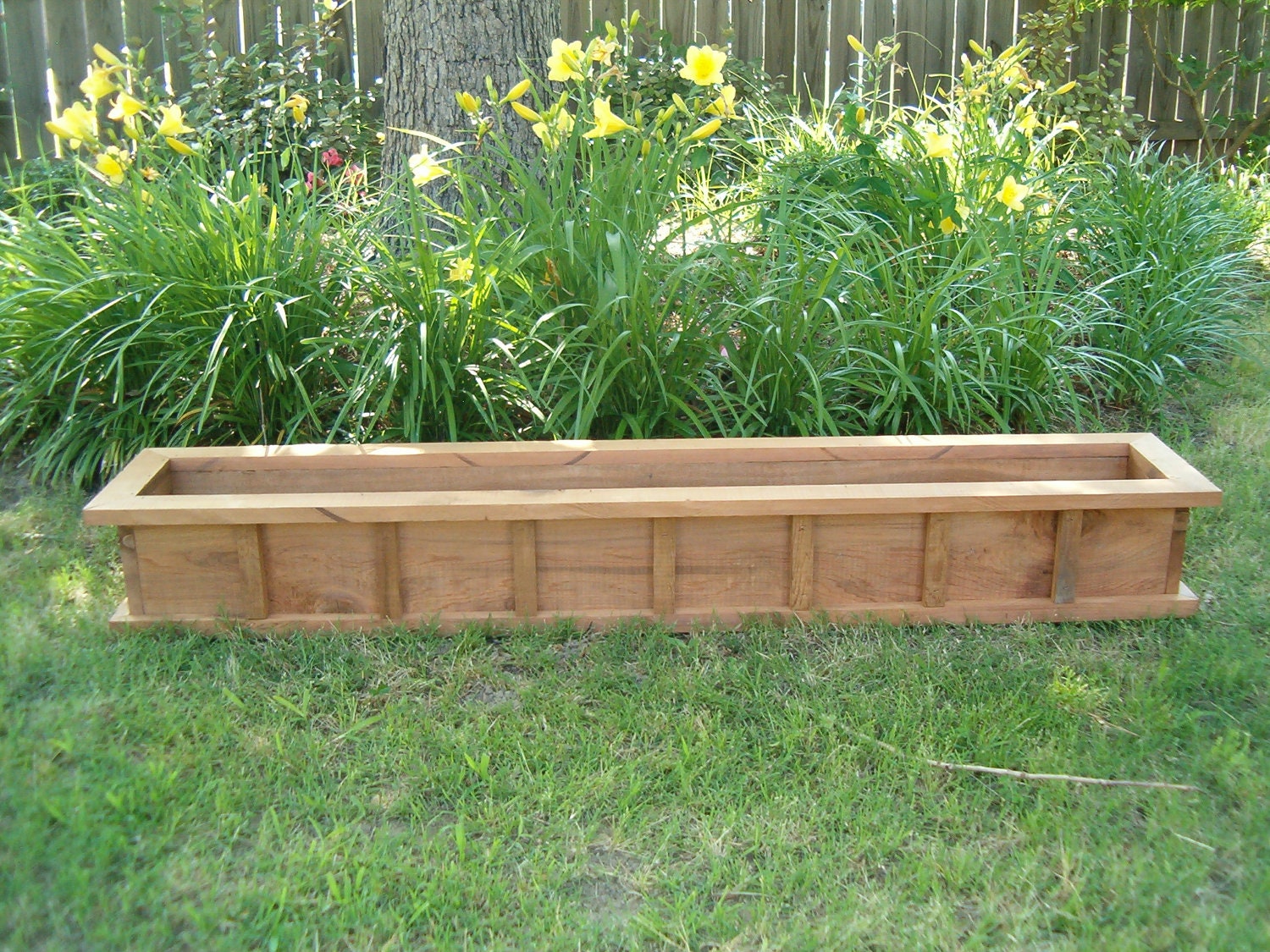 42 Window box Cypress wooden planter flower new wood