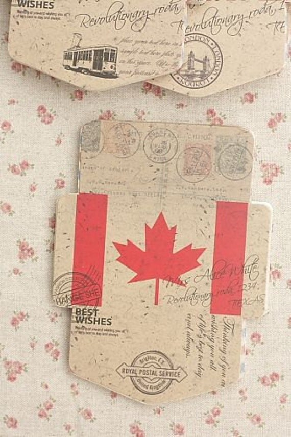 DIY Vintage Style Mini Kraft Envelopes Set - Canada