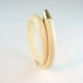 RESERVED FOR J // Pre Ban Ivory Bracelet Genuine African 14K Gold Tips Snake Form Tribal Style Vintage Bangle