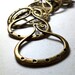 Chandelier Earring Findings Arabesque Drops Hoops Antique Bronze 2 pairs