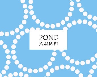 Half Yard Pond Pearl Bracelet, Lizzy House for Andover Fabrics, 100% Cotton Fabric, A 4116 B1