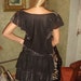 Darling Vintage Flapper Girl Black Metallic Flapper Girl Dress/ THE ARTIST Silent Movie dress/ Cocktail Evening Dress/Couture Vogue