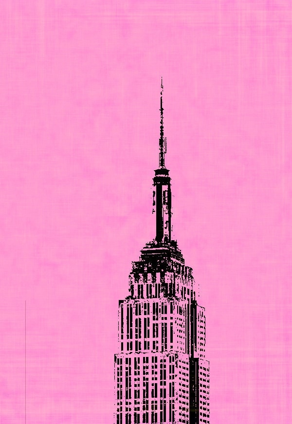 Empire State Building Pop Art on Stretched Canvas New York