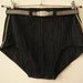 1930s 1940s vintage men's belted swim trunks shorts trousers briefs Mc Gregor Celanese brown 36" waist antique swimwear