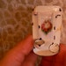 Vintage enamel Ladle rack dollhouse