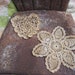Grubby primitive country prim set of two doilies-TREASURY ITEM