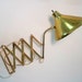 Vintage Brass Accordion Wall Lamp