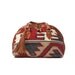 Vintage Kilim Hand Bag Southwestern Style with Fringe Leather Tassel