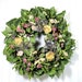 Dried Floral Wreath "Pastel Garden", Natural Floral Decor, Wreaths