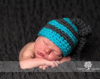 Striped Knot Hat Baby Newborn Photography Prop Ready Item