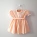 1950's Light Peach and White Lace Dress