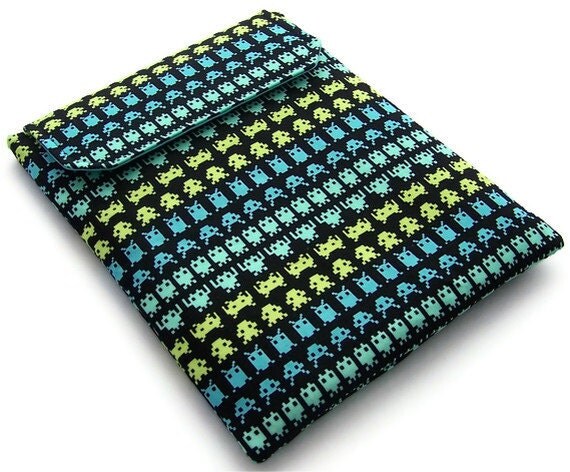 Ipad Sleeve SPACE INVADERS by WhimsyWooDesigns on Etsy