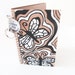 Butterfly Journal Diary hand painted hand stamped key chain black and white