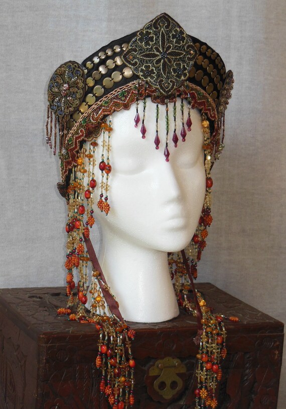 tribal headdress cleopatra bellydance eygption larp ethnic ethno headress joyería hermione