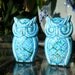 Vintage Owls Blue Ceramic Beads Large Macrame Set