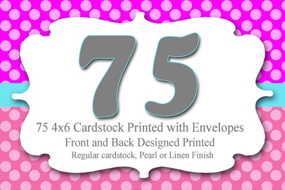 cardstock 4x6 print to similar Printed 75 Cardstock Professionally 4x6 Items