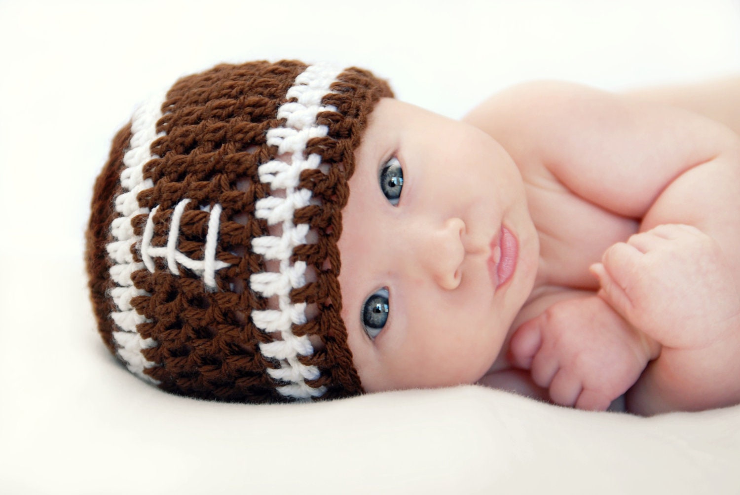 Football Hat for Baby Boy or Girl by VineStreetGoods on Etsy