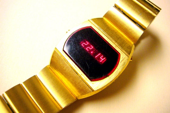 Vintage LED Digital Mercury Time Watch Company of New York