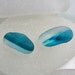 Two turquoise sea glass multis - very pretty colour English sea glass