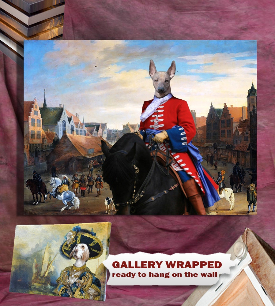 Download Peruvian Hairless Dog Art CANVAS Print Fine Artwork of