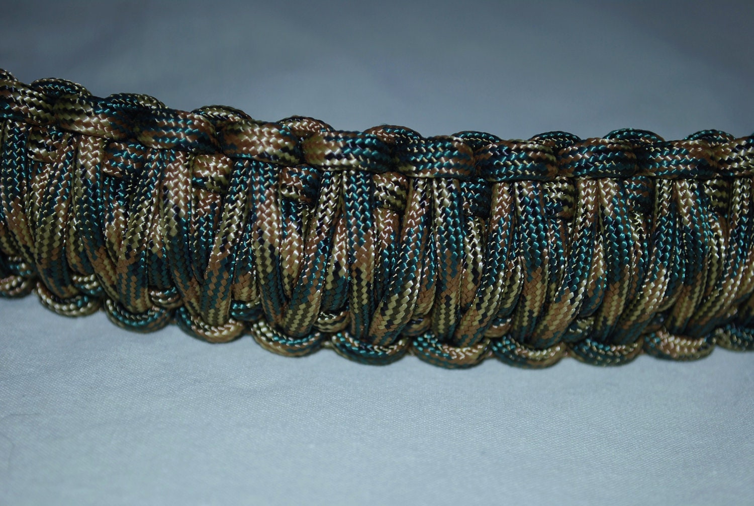 Paracord Gun Sling Woodland Camo 550 Paracord by TheDogTagGuy