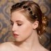 Black, Flower Hair Crown, Bridal Hair Wreath, Woodland, Rustic, Flower Headband, Tiara, Wedding Headpiece - Ready to Ship - LARK