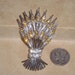 Signed Ora Rhinestone Brooch Vintage Shock Of Wheat Pin 1940's Jewelry 3093