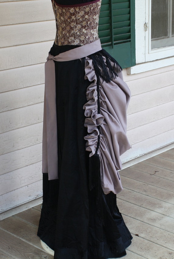 SALE Antler Steampunk Bustle Skirt