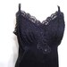 Vintage Slip Black Lace Shadowline Size 38