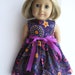 Purple Groovy Sleeveless Dress for Your American Girl Doll