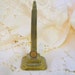 San Jacinto monument brass souvenir building vintage