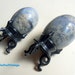 Vintage Chinese Scrimshaw Egg Salt and Pepper Shakers